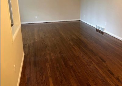 a refinished floor