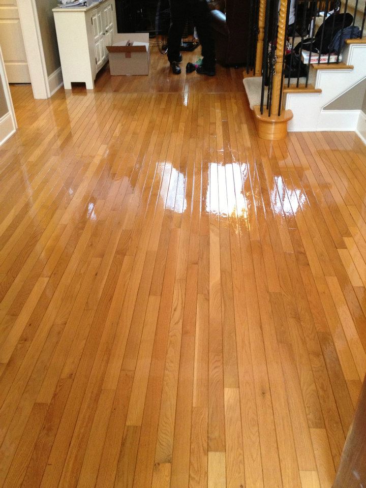 before and after hardwood floor refinishing in Wheat Ridge, CO