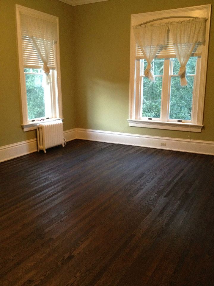 After our hardwood floor refinishing service